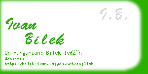 ivan bilek business card